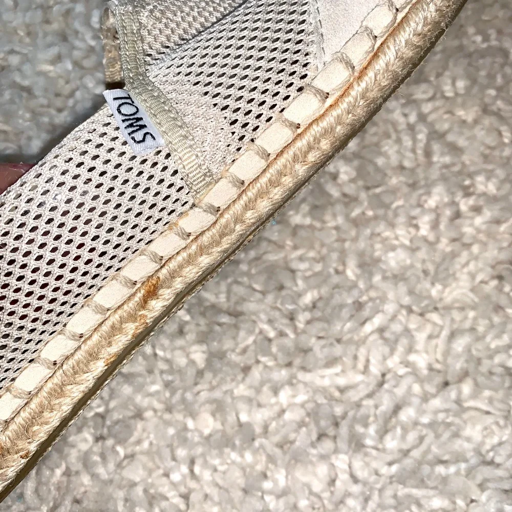 Tom’s suede and mesh espadrilles